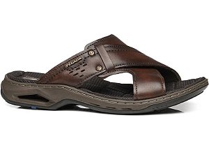 Chinelo Masculino Pegada Couro 133236 Conforto