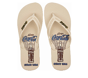 Chinelo Masculino Coca-Cola Original CC4856 – Off White