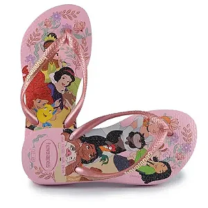 Chinelo Havaianas Infantil Slim Princesas