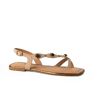 Sandália Dakota Rasteira Bege Y9381