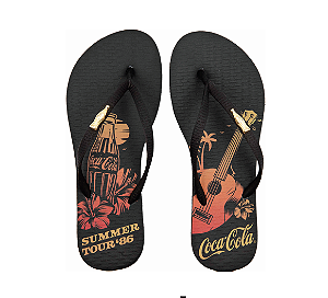 Chinelo Feminino Coca-Cola Preto – CC4821