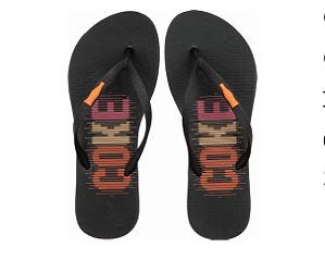 Chinelo Feminino Coca-Cola Preto – CC4836