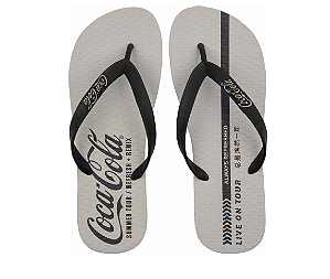 Chinelo Masculino Coca-Cola EADS CC4849 – Cinza & Preto