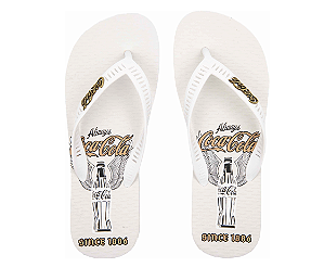 Chinelo Masculino Coca-Cola Branco CC4856