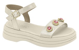 Sandália Infantil Molekinha Branco Off 2373.104