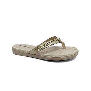 Chinelo Piccadilly Rasteira De Dedo 513042 Ouro