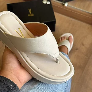 Sandália Vizzano de Dedo Alça Grossa 6492.319 Branco Off 526