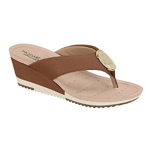 Chinelo Tamanco Modare UltraConforto Salto Anabela Pedra - Modare Ultra Conforto 7123.162