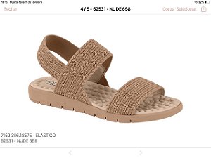 Sandalia Ortopedica Feminina Elastico Massagem Nude 7162,306