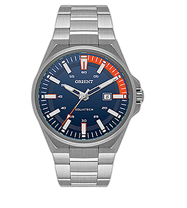 . D1SX - RELOGIO PULSO ORIENT - QUARTZ,ANLGO.SOLAR CX.ACO INOX.CAL.A - D.C.R.E 2025/360490