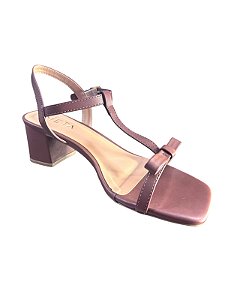 Sandália Feminina Salto Bloco – Meta