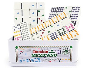 Domino Mexicano 91 Peças Com trilho e Trenzinhos Hoyle Games