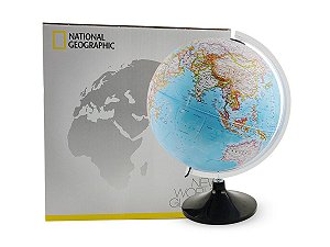 Globo Terrestre Decorativo Iluminado Carbon Calssic 30cm National Geographic Tecnodidattica