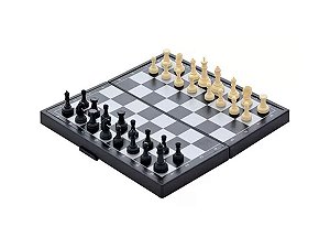 Conjunto de xadrez de madeira multifuncional 3 em 1 Jogo de xadrez dobrável  Jogos de viagem Jogo de damas de xadrez Jogo de damas e gamão  Entretenimento Brinquedos educativos CAIJI