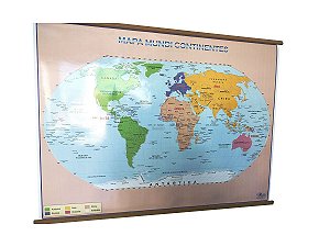 Mapa Mundi em Braille Alto Relevo Planisfério Político Escolar Divisão De Países e Capitais 120x90CM