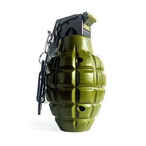 Isqueiro Mini Maçarico de Bolso Chaveiro Granada de Metal Decorativo