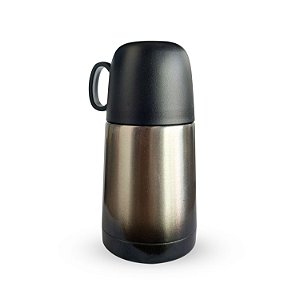 Garrafinha Térmica Inox 210ML Dupla Parede a Vedação Vácuo Conserva Quente e Frio