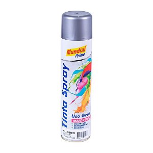 Tinta Spray Multiuso Alumínio Metálico 400ml Mundial Prime