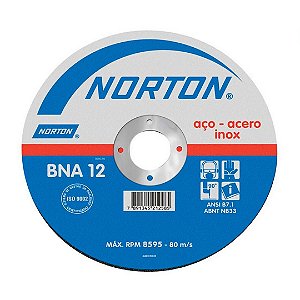 Disco de Corte Azul 7x1/16x7/8 BNA 12 Norton