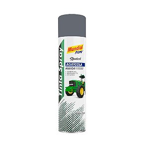 Tinta Spray Maquinas Agrícolas Cinza Kuhn 400ml Mundial Prime