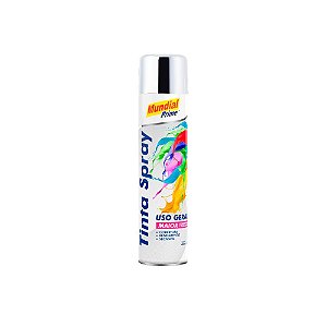 Tinta Spray Multiuso Cromado 400ml Mundial Prime