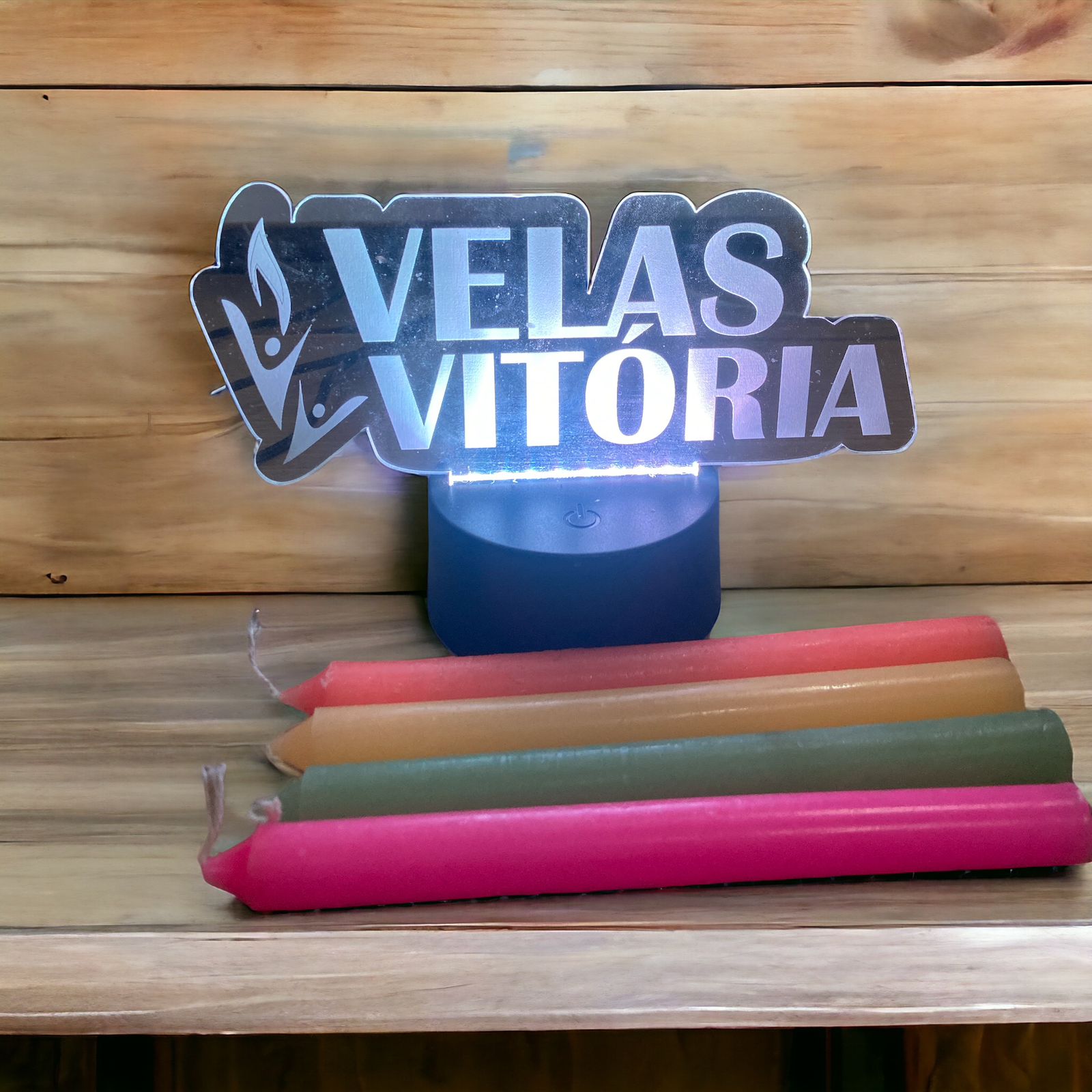 VELA PALITO 18 CM FLUORESCENTE - ESCOLHA A SUA COR