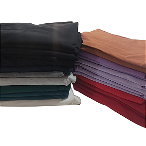 Retalhos de Molecotton Liso Com Felpa - Cores Sortidas - 5 kg