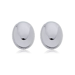 Brinco de base banho em rodio branco