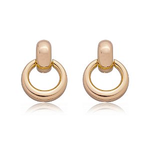 Brinco dourado banho em ouro 18k