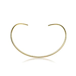 Colar de aro dourado banho em ouro 18k