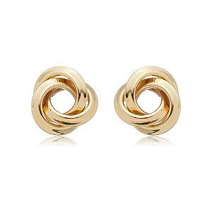 Brinco de base dourado banho em ouro 18k