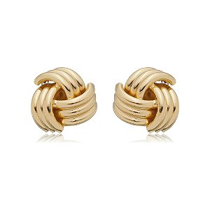 Brinco de base dourado banho em ouro 18k