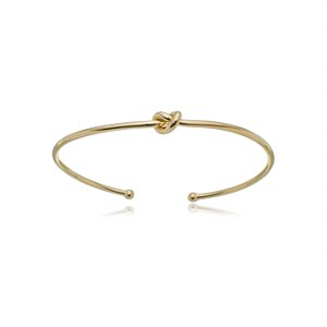 Bracelete liso banho em ouro 18k