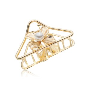 Presilha luxo dourada com perola