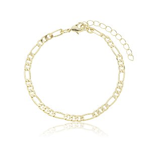 Colar de corrente dourado banho em ouro 18k