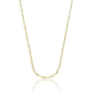 Colar de corrente dourado banho em ouro 18k