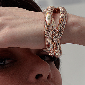 Pulseira Dourada Lisa em Banho de Ouro 18K