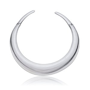 Aro liso banho em rodio branco