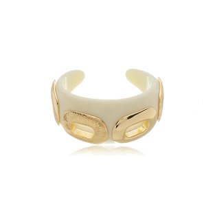 Bracelete Liso banho em ouro 18K