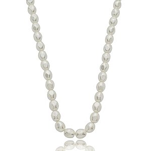 Colar de perola banho em ouro 18k
