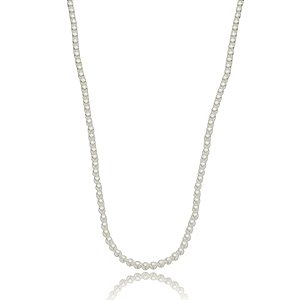 Colar de perola banho em ouro 18k