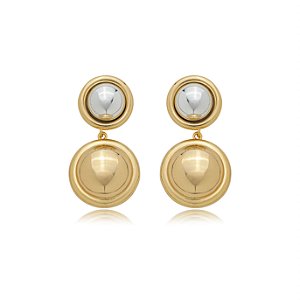 Brinco liso banho duplo