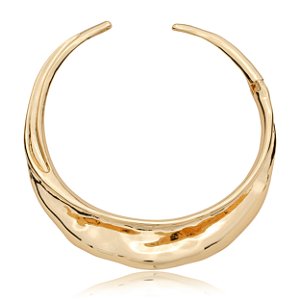 Aro dourado liso banho em ouro 18k