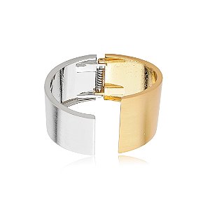 Bracelete liso acetinado banho duplo