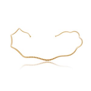 Aro dourado liso banho em ouro 18k