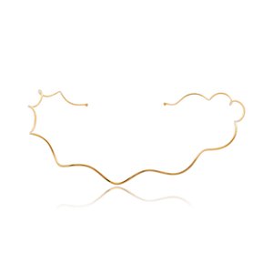Aro dourado liso banho em ouro 18k