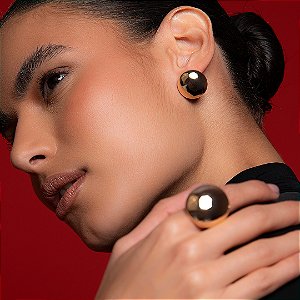Anel dourado liso banho em ouro 18k