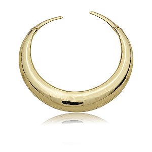 Aro dourado liso banho em ouro 18k