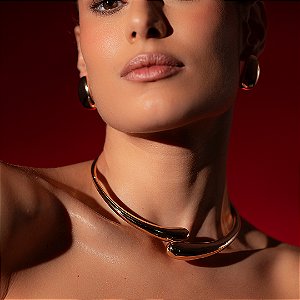 Aro dourado liso banho em ouro 18k