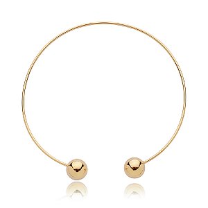 Aro dourado liso banho em ouro 18k